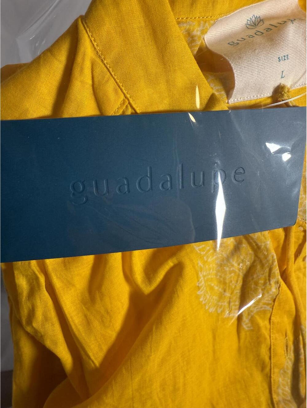 NWT Guadalupe Aluna Yellow Dress Size Large - Picture 5 of 6